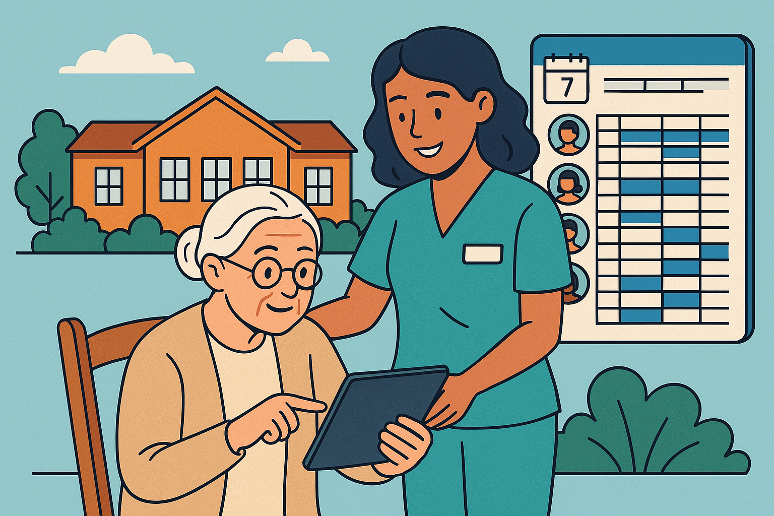 Digital Rostering in Retirement Homes