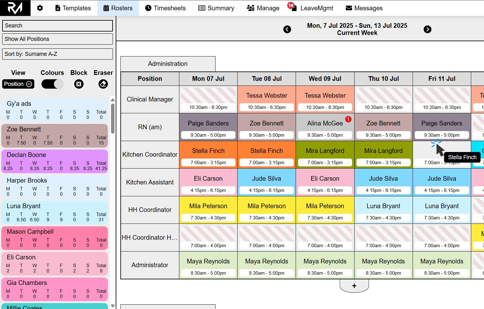 Auto Rostering